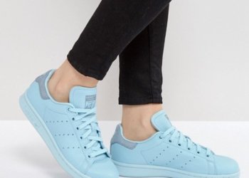 adidas Originals Icy Blue Stan Smith Trainers